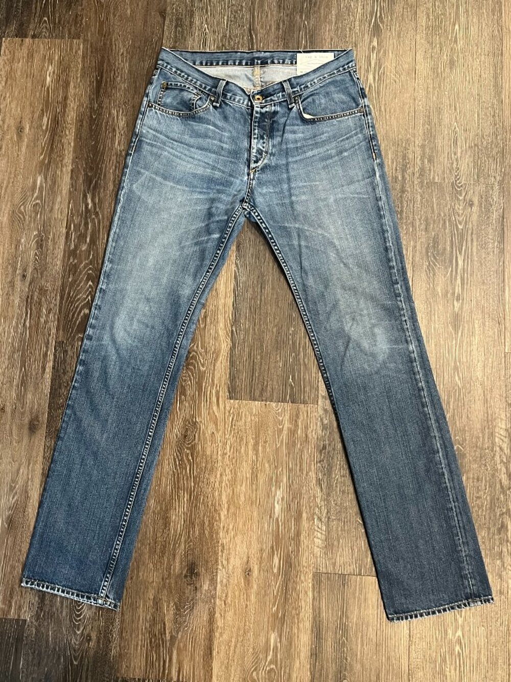 Rag & Bone Men’s RB15X Jeans Size 33 Tailored Workwear Distressed Denim